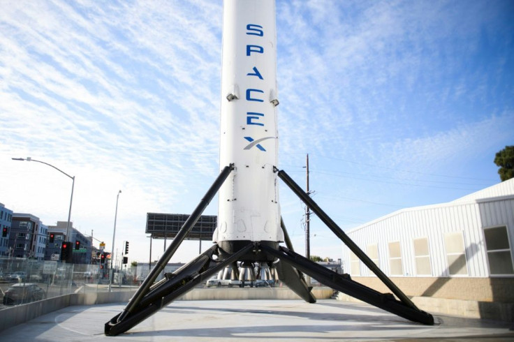 The first stage of SpaceX's Falcon 9 rocket in February 2021 in California