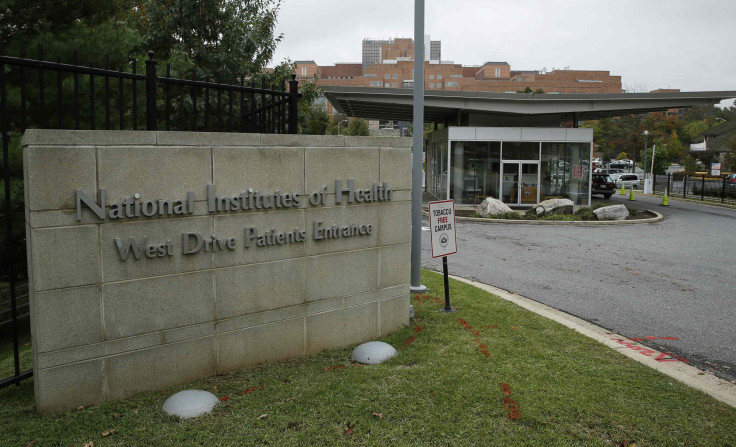 A health care worker who was being treated for Ebola at a National Institutes of Health in Bethesda, Maryland, which is shown here, has been declared free of the virus and was released from the hospital on April 9, 2015, according to the U.S. aid agency P