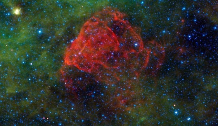 A supernova remnant is what is left after a massive star explodes.