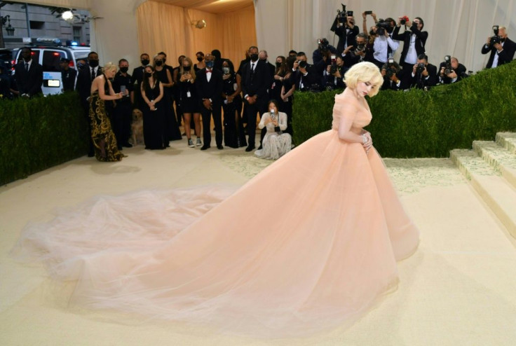 US singer/songwriter Billie Eilish, one of the young chairs of the 2021 Met Gala, arrives at the Metropolitan Museum of Art on September 13, 2021 in New York