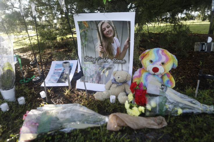 A makeshift memorial dedicated to Gabby Petito is located near City Hall on Sept. 20, 2021 in North Port, Florida.