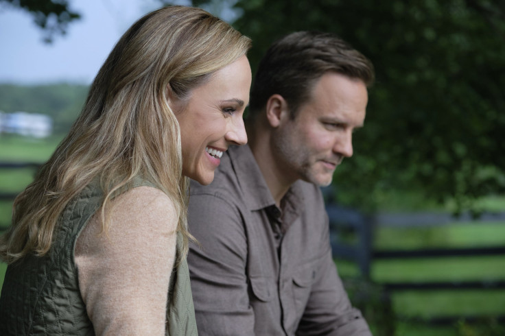 Nikki DeLoach and Scott Porter star in "Taking The Reins."  