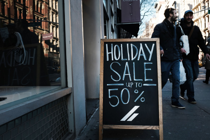 Crowds walk along Broadway in Manhattan two days before the Christmas holiday in New York City, Dec. 23, 2018. 