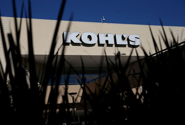 A sign is posted on the exterior of a Kohl's store in San Rafael, California, on Nov. 12, 2015. 