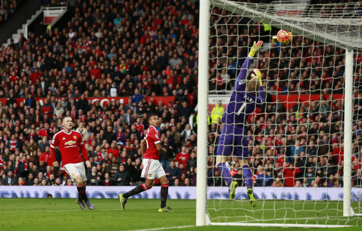 Jesse Lingard volleys against Joe Hart's crossbar in Manchester United's goalless draw with Manchester City.