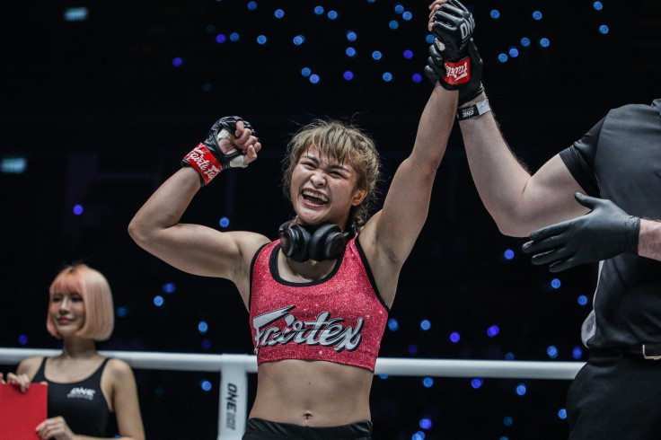 Stamp Fairtex faces Brazil's Julie Mezabarba in the semifinals of the ONE Atomweight Grand Prix at ONE: NextGen on Friday, October 29.
