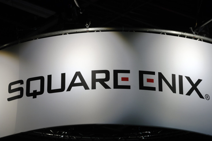 Pictured: Square Enix logo is displayed during the 'Paris Games Week' on November 02, 2017 in Paris, France.