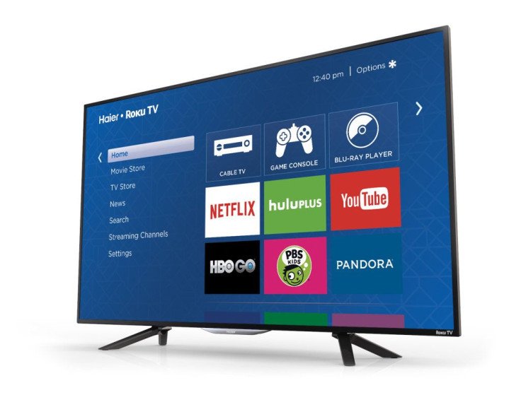 Roku Monday announced it has added Haier and Insignia as manufacturing partners for its line of Roku TV sets. Above, a Roku TV by Haier that will go on sale some time this summer.