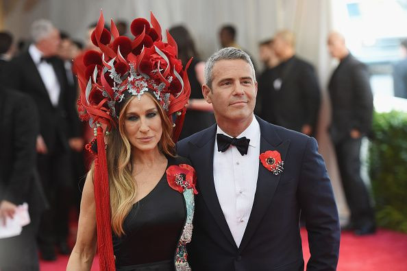 Andy Cohen recently revealed that Sarah Jessica Parker only spoke good things about Kim Cattrall with him. Pictured: Parker, Cohen attend the 'China: Through The Looking Glass' Costume Institute Benefit Gala at the Metropolitan Museum of Art on May 4, 20