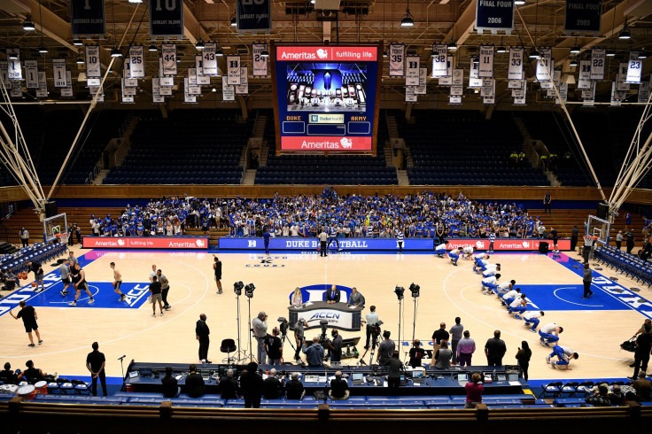 A general view ahead of the game between the Army Black Knights and the Duke Blue Devils at Cameron Indoor Stadium on November 12, 2021 in Durham, North Carolina.