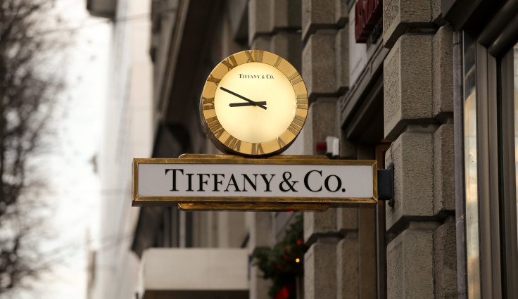 A clock is placed in front of a store of U.S. jeweler Tiffany at the Bahnhofstrasse shopping street in Zurich on Dec. 23, 2013.