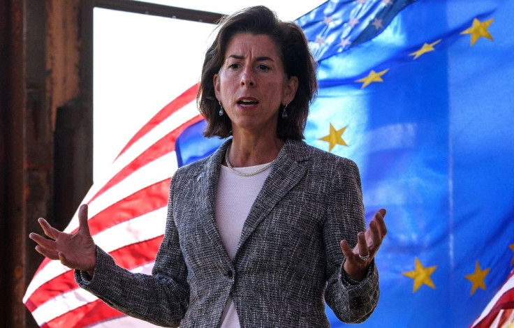US Commerce Secretary Gina Raimondo, pictured here in Pittsburgh on September 29, 2021, announced the deal