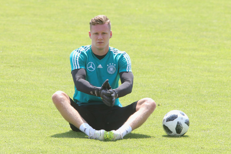 Bernd Leno joined Arsenal from Bayer Leverkusen. In this picture, Leno looks on during a training session of the German national team at Sportanlage Rungg on day ten of the Southern Tyrol Training Camp in Eppan, Italy, June 1, 2018.