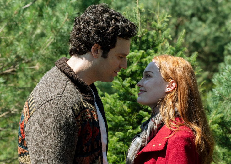 Jeni Ross and Craig Epstein star in "A Christmas Village Romance."