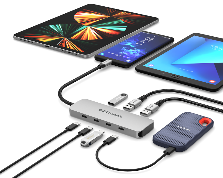 EZQuest USB-C Gen 2 7-Port Hub Adapter