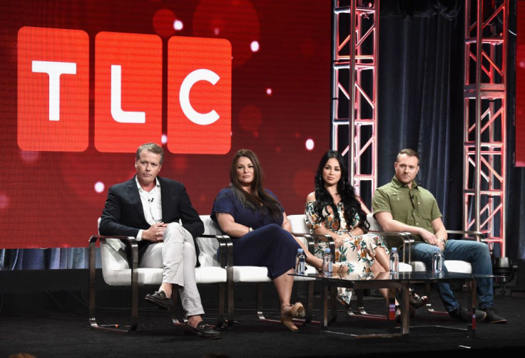 "90 Day Fiancé: Before The 90 Days" is one of four spinoffs featured on TLC. Pictured [L-R]: CEO, Sharp Entertainment, Matt Sharp of "90 Day Fiancé" franchise, Molly Hopkins, Paola Mayfield and Russ Mayfield of "90 Day Fiance: Happily Ever After?" are see