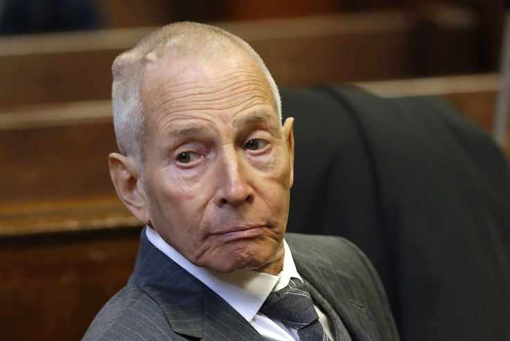 Real estate heir Robert Durst appears in a New York criminal courtroom on Dec. 10, 2014, for his trial on charges of trespassing on property owned by his estranged family.