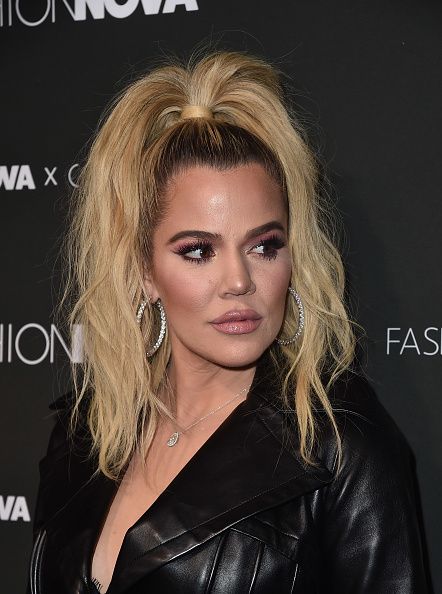 Khloe Kardashian attends the Fashion Nova x Cardi B Collaboration Launch Event at Boulevard3 on Nov. 14, 2018 in Hollywood, California. 
