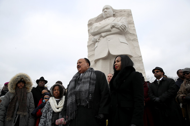 An MLK Jr. statue.