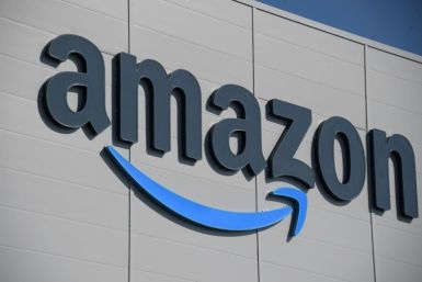 Amazon logo is pictured.