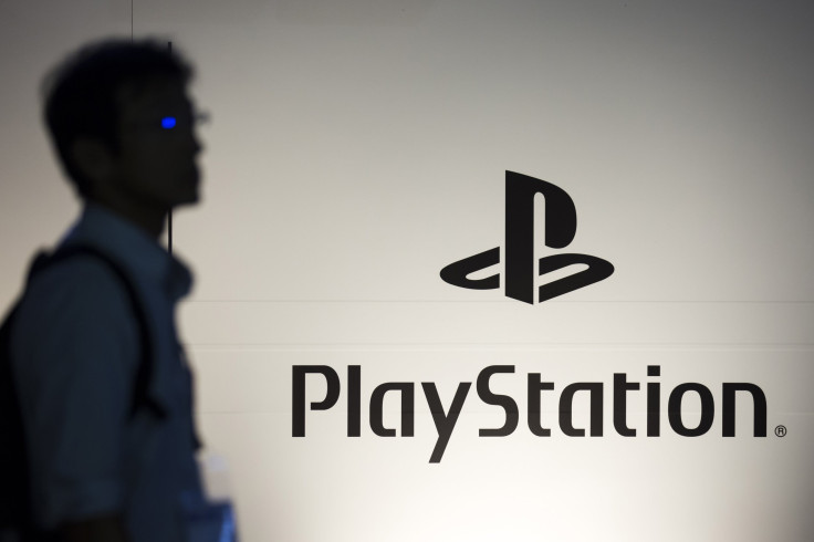 Pictured: A person walks past the PlayStation logo in the Sony Interactive Entertainment booth during the Tokyo Game Show on Sept. 20, 2018, in Chiba, Japan.