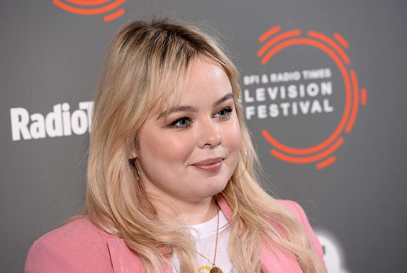 Pictured: Nicola Coughlan attends the "Derry Girls" photocall during the BFI & Radio Times Television Festival 2019 at BFI Southbank on April 14, 2019 in London, England.