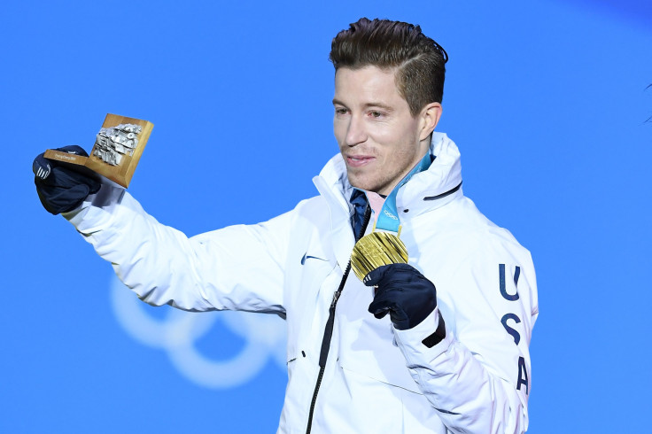 Gold medalist Shaun White of the United States poses during the medal ceremony for the Snowboard Men's Halfpipe Final on day five of the PyeongChang 2018 Winter Olympics at Medal Plaza on Feb. 14, 2018 in Pyeongchang-gun, South Korea. 