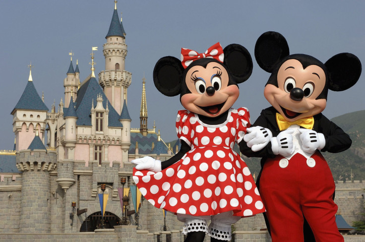 In this handout photo provided by Disney, Mickey and Minnie Mouse are seen in front of the Sleeping Beauty Castle at the Disneyland Park in Hong Kong on Sept. 1, 2005.