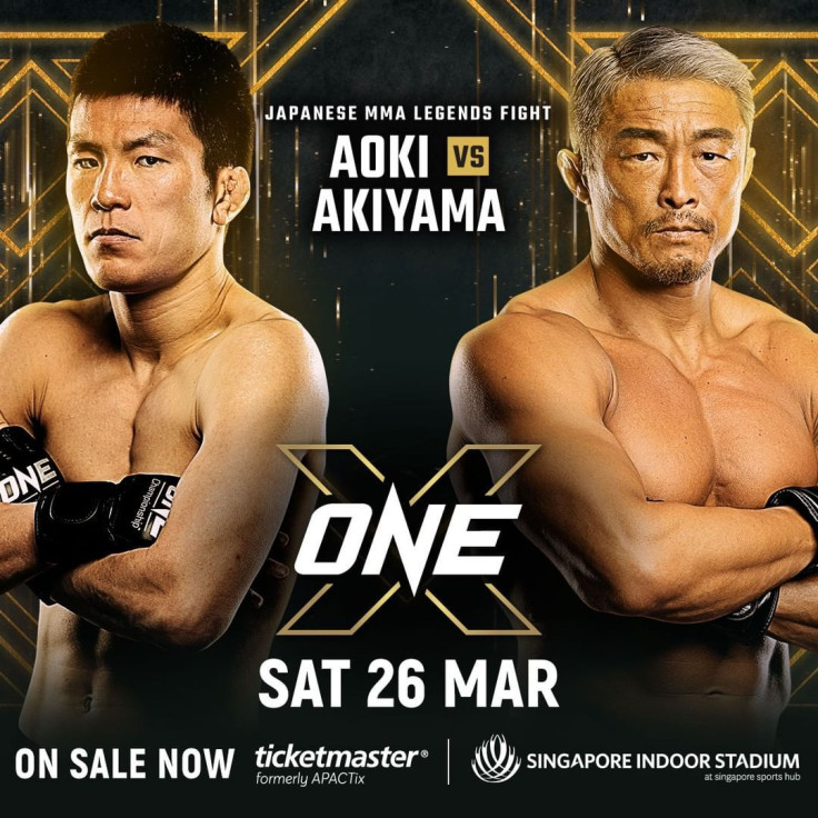 Shinya Aoki faces Yoshihiro Akiyama at ONE X on Mar. 26