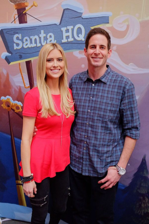 Pictured: Former couple and "Flip or Flop" co-hosts Christina and Tarek El Moussa attending the HGTV Santa HQ at Lakewood Center in California on Dec. 13, 2014.