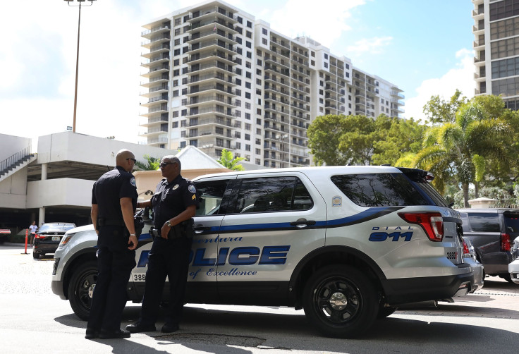 Police officers in Aventura, Florida, on Oct. 26, 2018. 