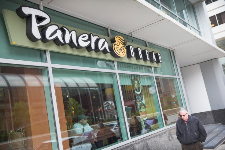 Panera Bread, pictured May 5, 2015 in Chicago, Illinois, revealed largest clean kids menu and challenged McDonalds' own kids menu.