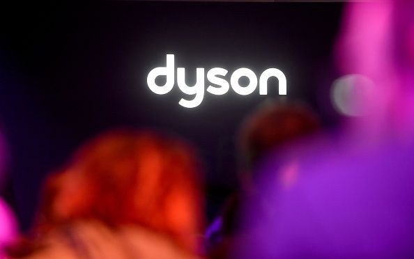 Dyson showed off the patents for an electric crossover-type vehicle which it intends to bring to market by 2021. Logo of British company Dyson as they present a new model of vacuum cleaner in Paris on March 6, 2018.