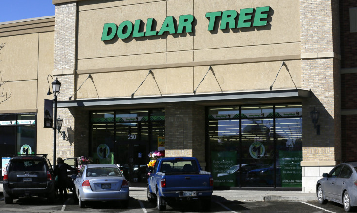 A view of the sign outside the Dollar Tree store in Westminster, Colorado on Feb. 26, 2014.