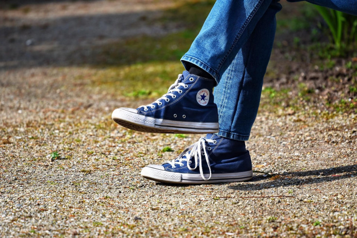 Representation. A shot of a person's lower body.