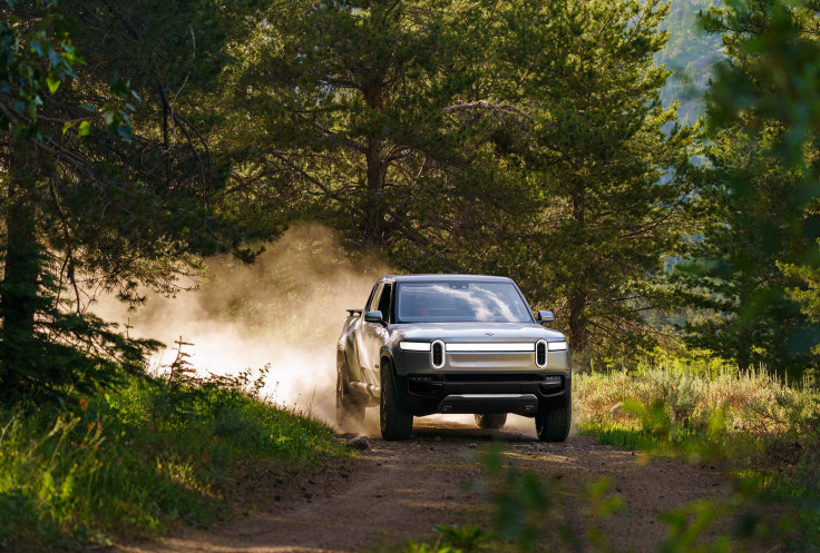 The R1T pickup truck from Rivian. 