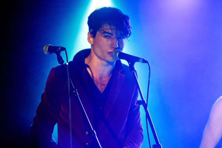 Pictured: Ezra Miller of Sons of an Illustrious Father performs at Omeara on December 08, 2018 in London, England.