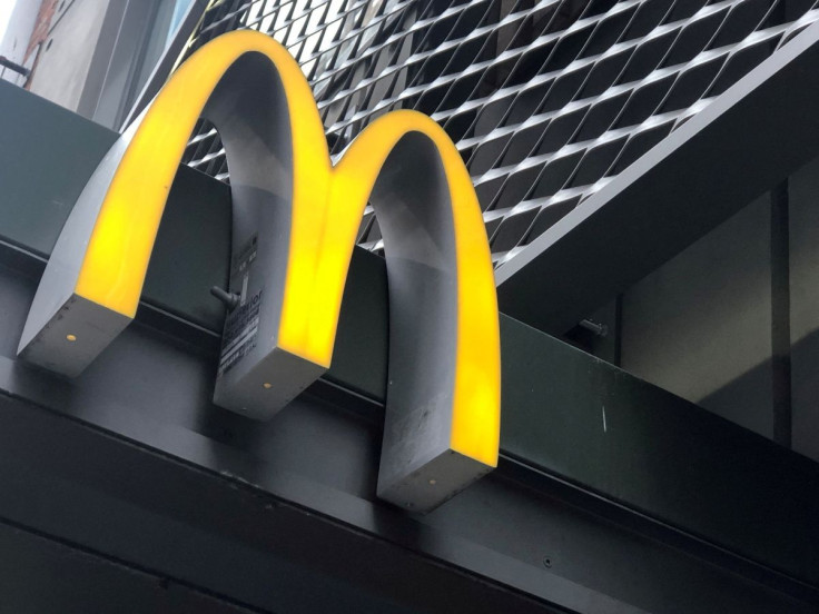 The McDonald's logo is seen outside the fast-food chain McDonald's in New York, U.S., October 22, 2019. 