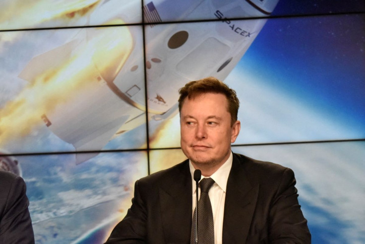 SpaceX founder and chief engineer Elon Musk attends a news conference at the Kennedy Space Center in Cape Canaveral, Florida, U.S. January 19, 2020.