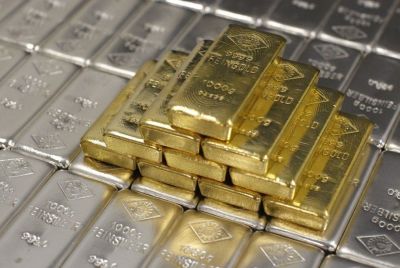 Gold and silver bars