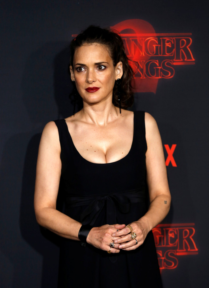 Winona Ryder at the premiere for the second season of "Stranger Things" in Los Angeles on Oct. 26, 2017.