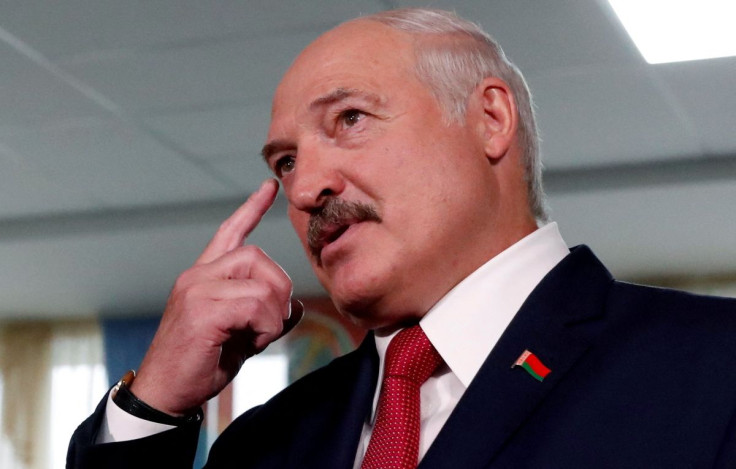 Belarusian President Alexander Lukashenko addresses the media after casting his vote during the parliamentary election in Minsk, Belarus November 17, 2019.