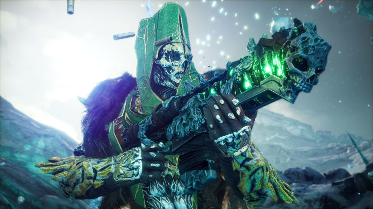 The Flame Leper set for Technomancers in Outriders Worldslayer
