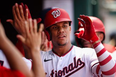Juan Soto #22 of the Washington Nationals