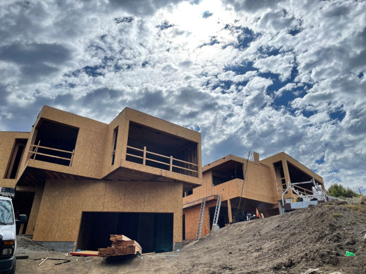 A house under construction is seen in Los Angeles, California, U.S., June 22, 2022.
