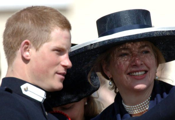 Prince Harry grew up under the care of one of his nannies, Tiggy Legge-Bourke. Pictured: Prince Harry, Legge-Bourke at his passing-out Sovereign's Parade at Sandhurst Military Academy on April 12, 2006 in Sandhurst, England.