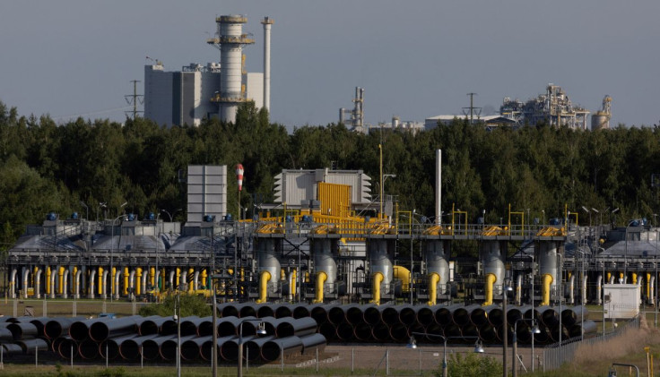 A view of the gas compressor station in Gabinek near Wloclawek