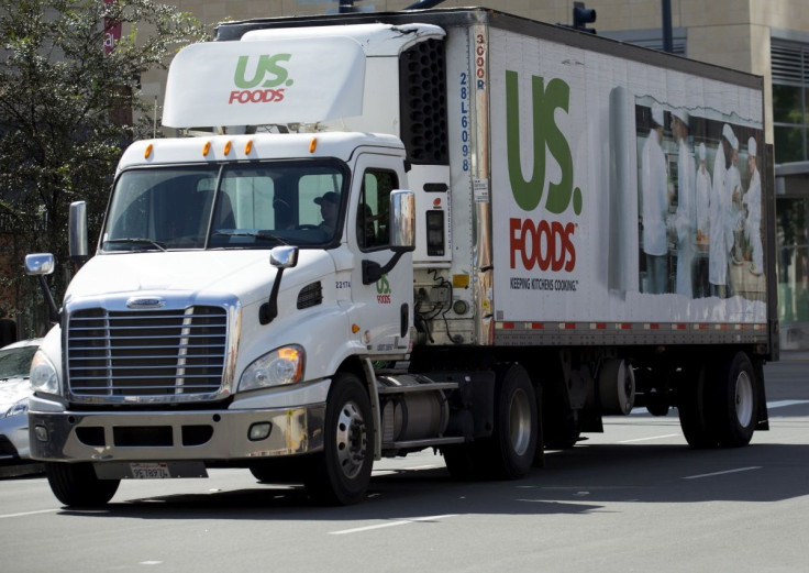 FILE PHOTO - A US Foods delivery truck is shown in San Diego, California September 1, 2015.