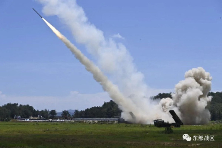 The Ground Force under the Eastern Theatre Command of China's People's Liberation Army (PLA) conducts a long-range live-fire drill into the Taiwan Strait, from an undisclosed location in this handout released on August 4, 2022. Eastern Theatre Command/Ha