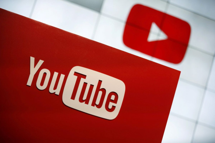 YouTube logo at the YouTube Space LA in Playa Del Rey, Los Angeles, California, United States October 21, 2015.